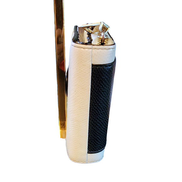 Coach Colorblock white and navy blue bi-fold wallet - Picture 5 of 8